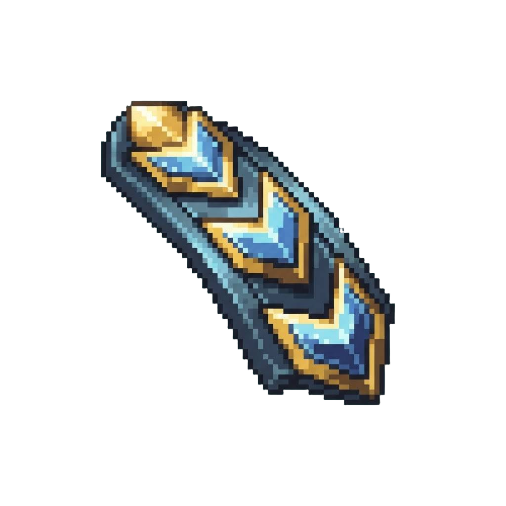 A Scrolling Pixel Chevron Arrow Stripe