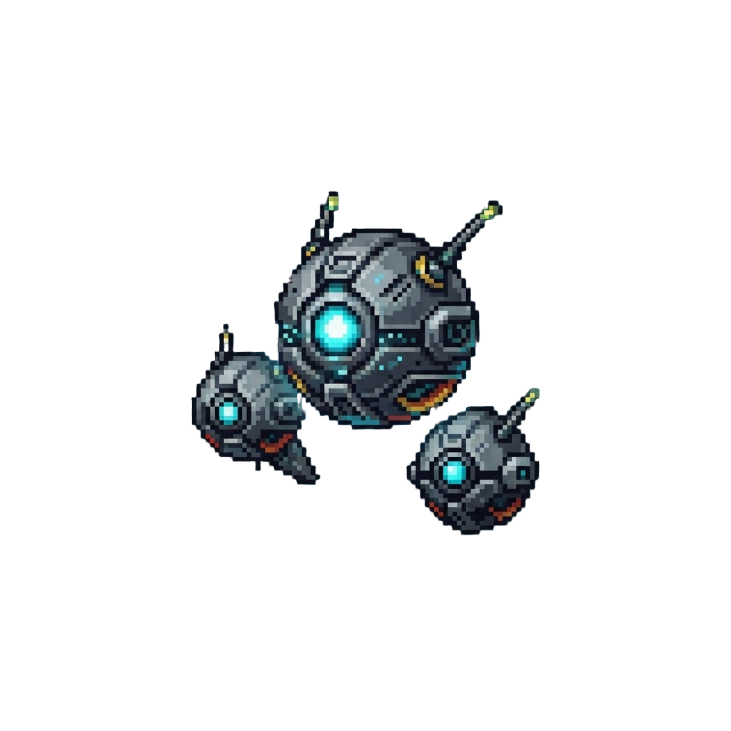 A Swarm of Levitating Alien Probes