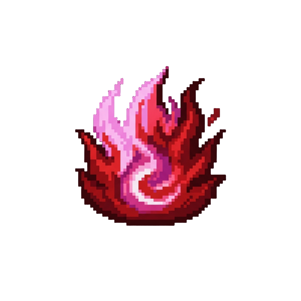 A Burst of Demonic Spirit Flames