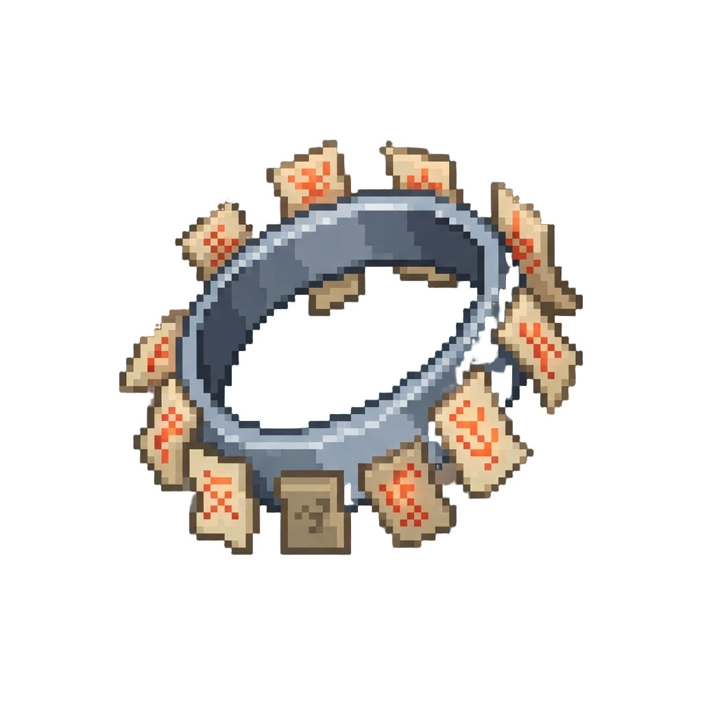 A Glowing Ring of Spirit Talismans