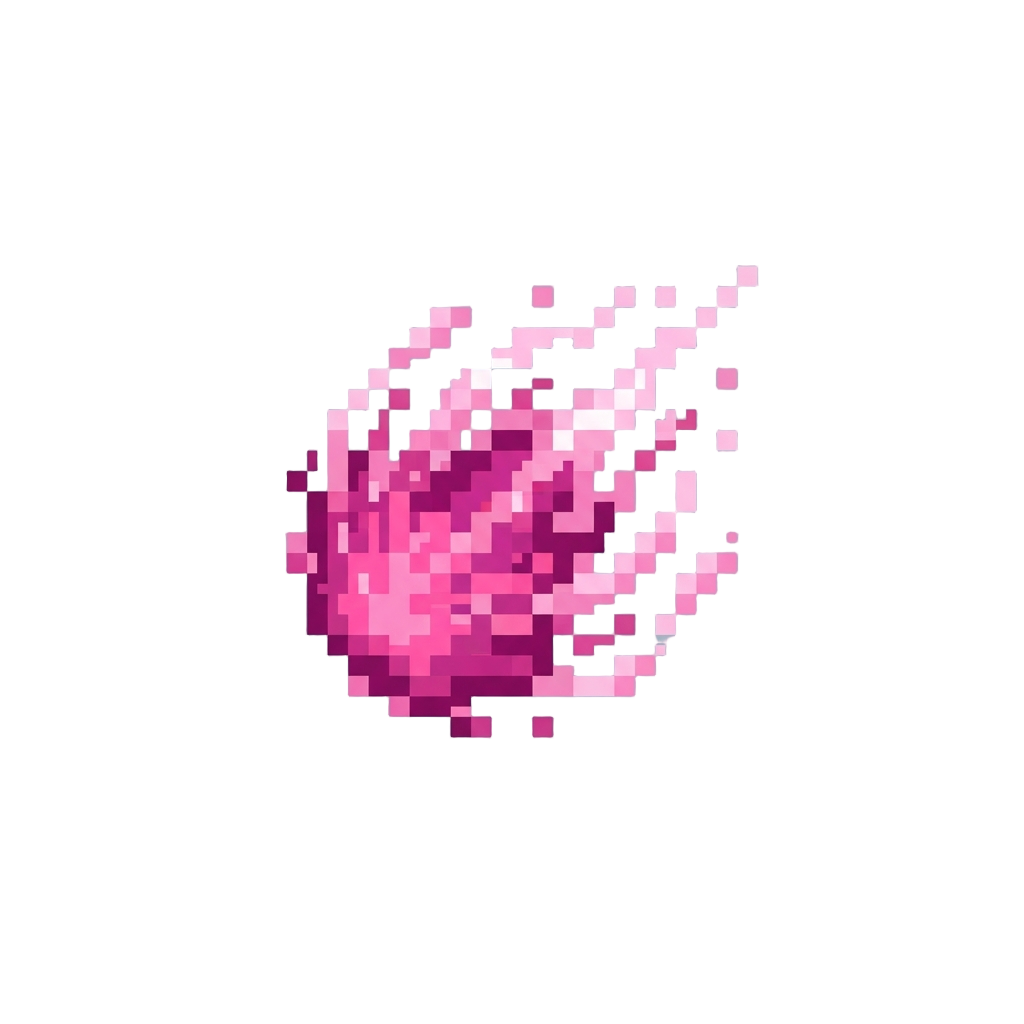 A Burst of Pink Psychic Aura Particles