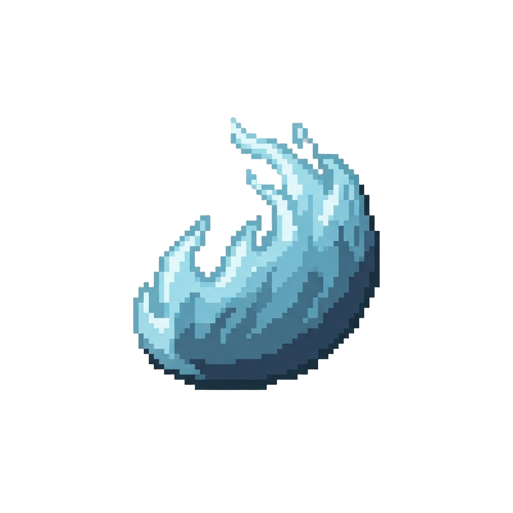 A Wave of Ethereal Ghost Flames