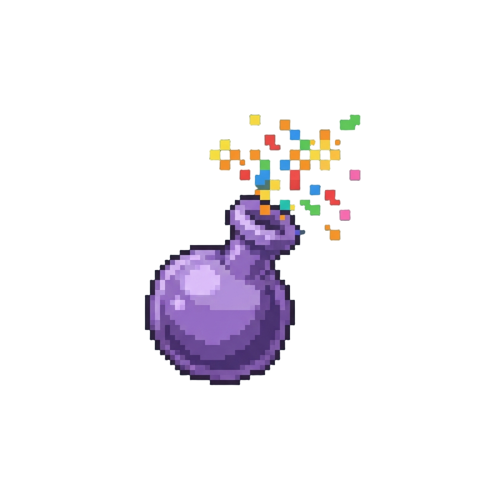 Bursting Into Colorful Party Confetti Hiccups
