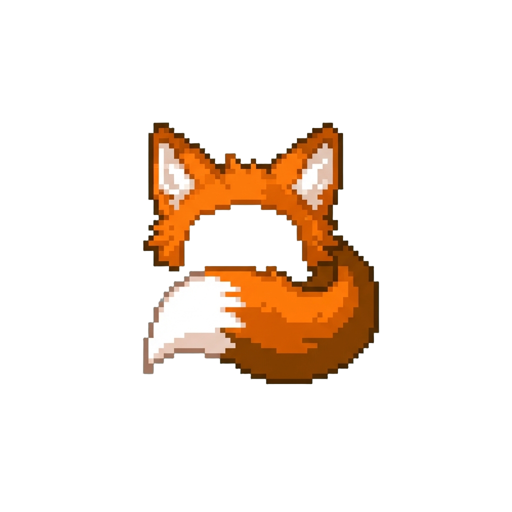Fluffy Orange Fox Ears and a Bushy Tail