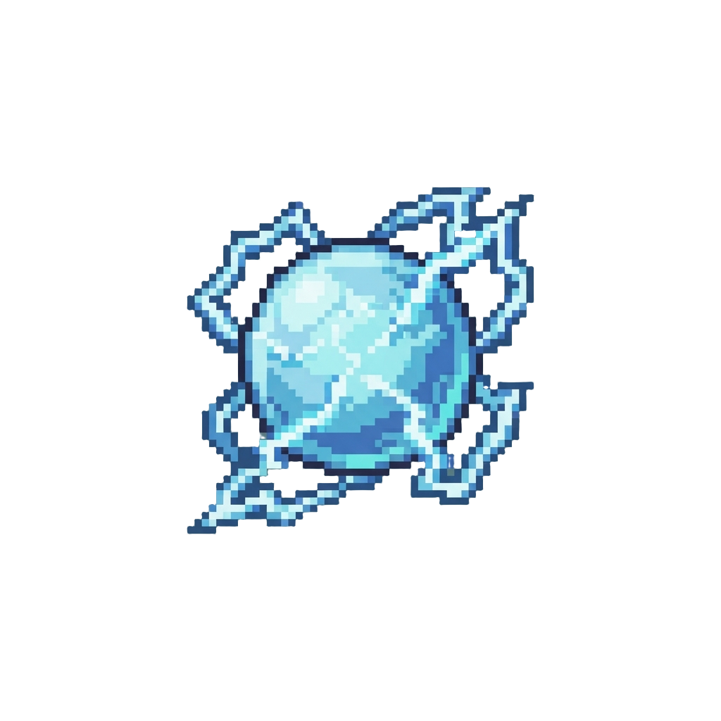 A Floating Orb of Crackling Lightning