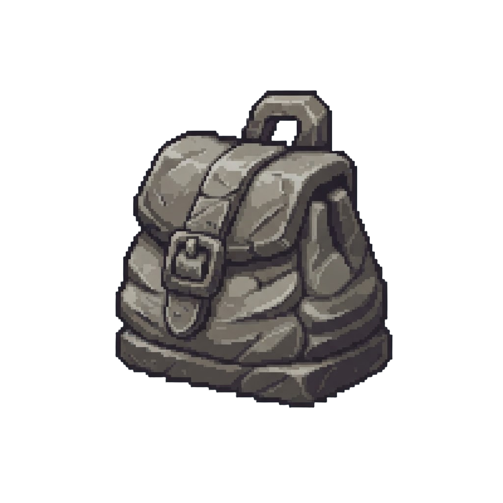 A Magical Spell That Turns the Heavy Bag Entirely Into Solid Stone