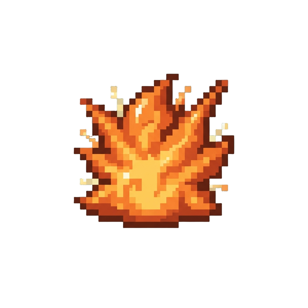 A Thunderous Orange Heatwave Explosion
