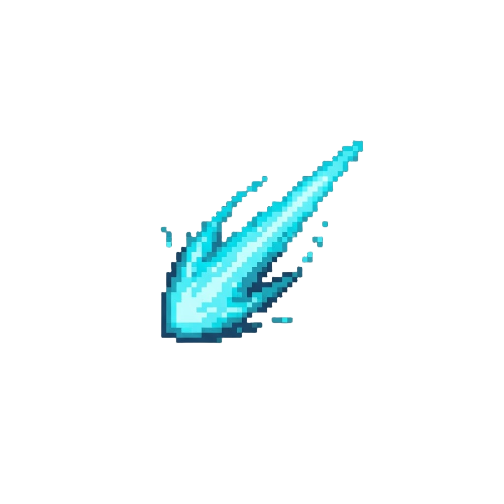 A Vivid Cyan Light Beam Pulse