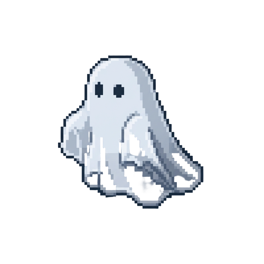 A Floating Translucent Bedsheet Ghost