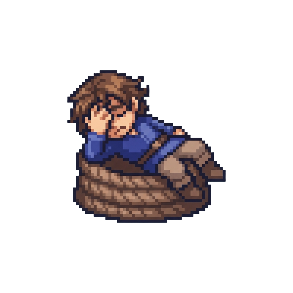 A Dramatic Facepalm While Sprawled Out on the Lower Rope