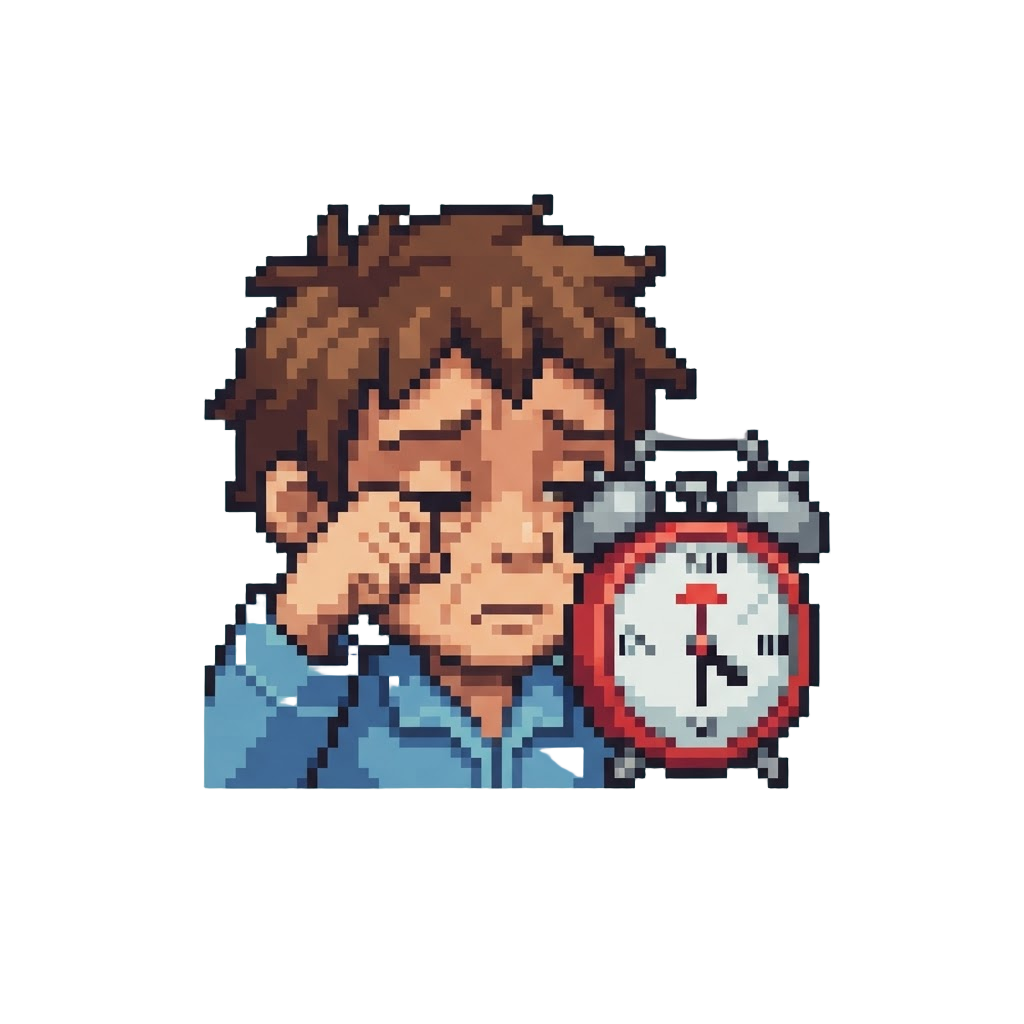 A Groggy Rub of the Eyes While Staring at the Alarm Clock