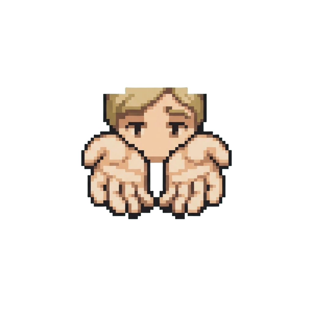 A Confused Glance Down at Hands Expecting Fight Gloves