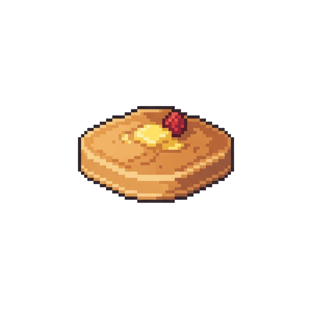 A Comically Flat Pancake Slide