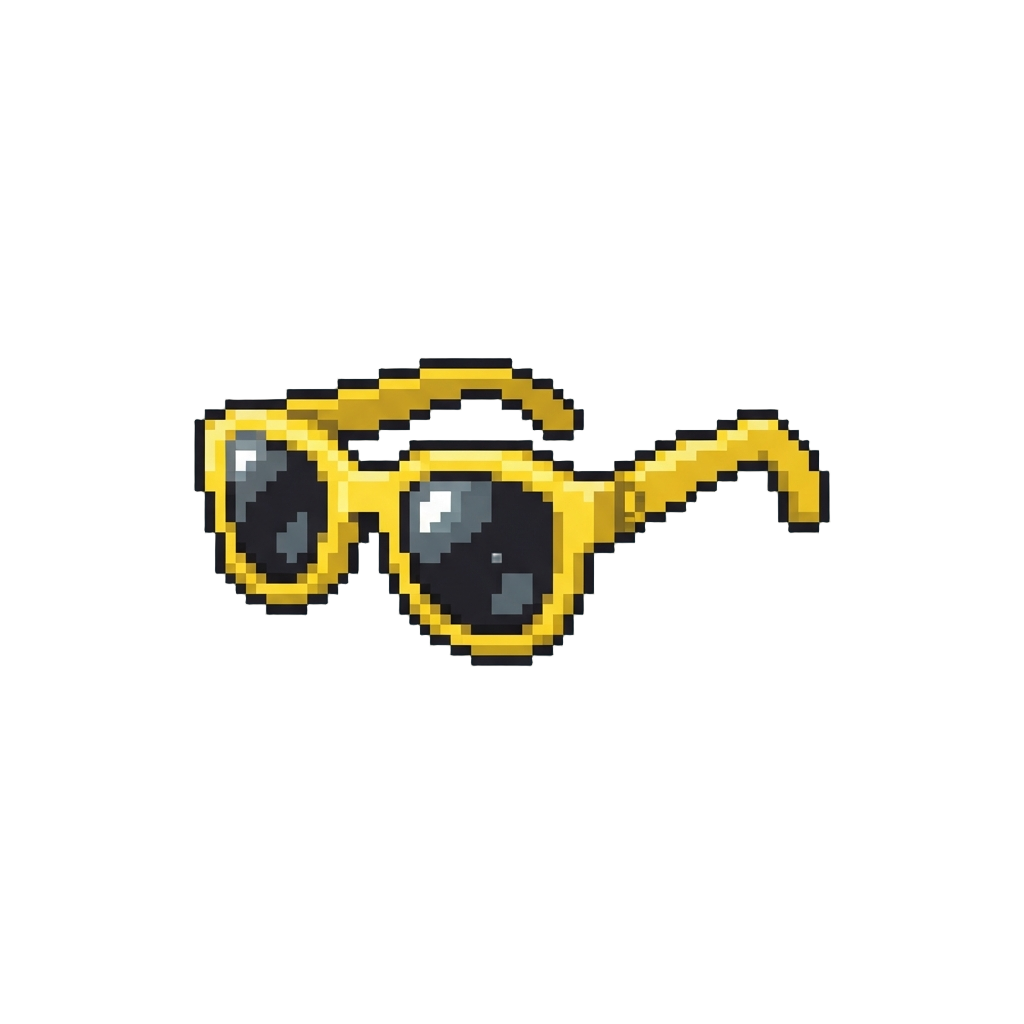 A Pair of Cool Yellow Sunglasses