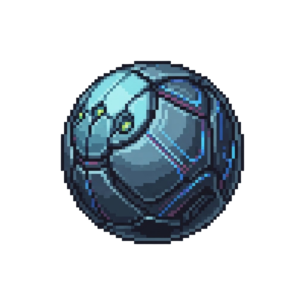 A Shiny Metallic Alien Orb