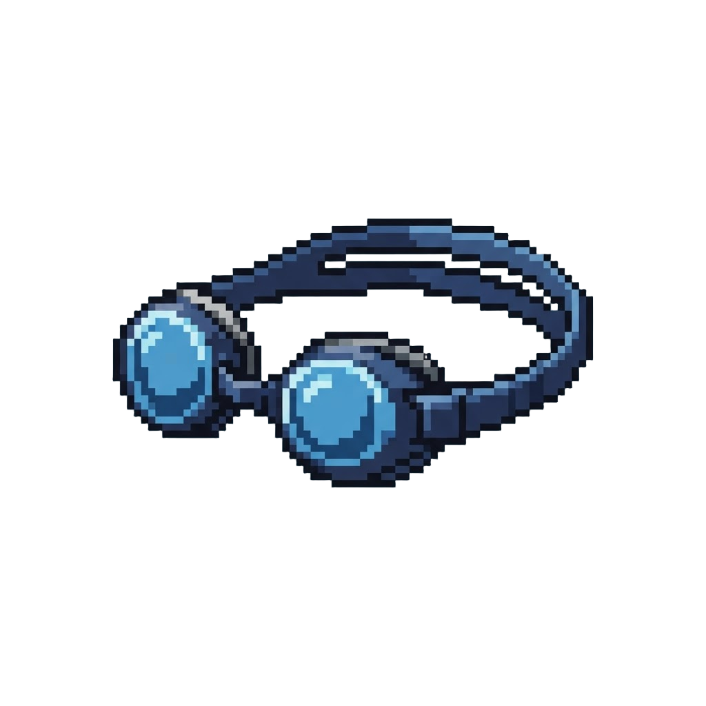 A Pair of Oversize Swimming Goggles