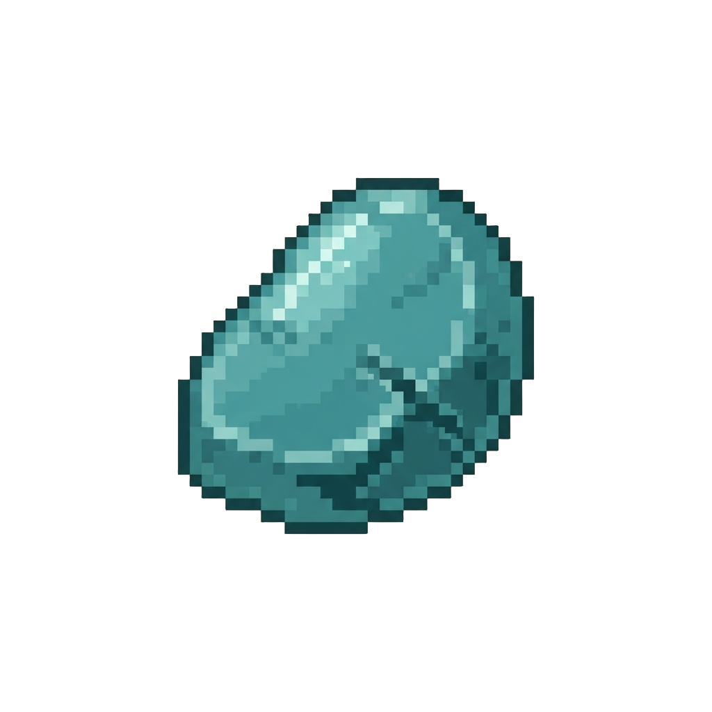 A Smooth Piece of Teal Sea Glass
