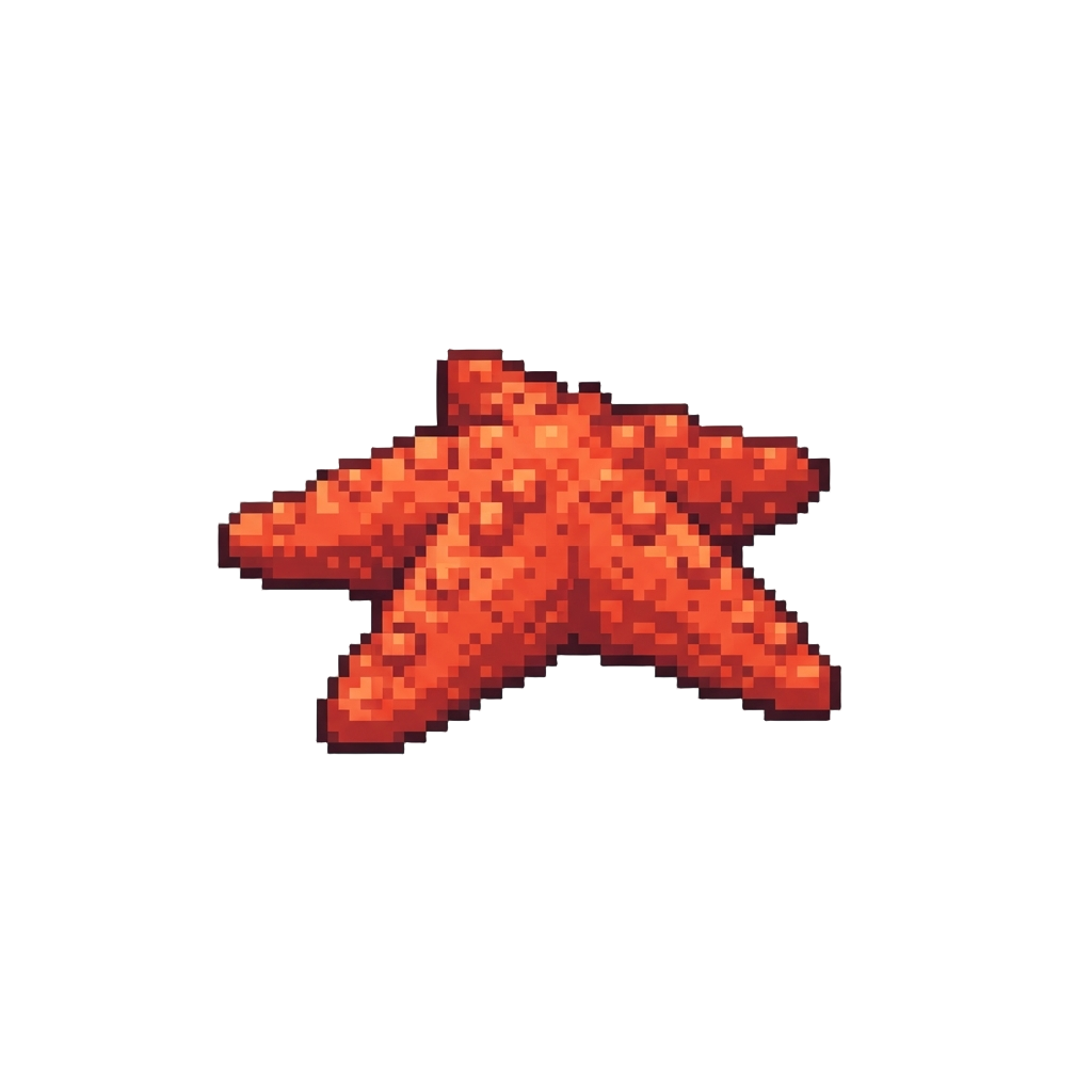 A Small Colorful Starfish