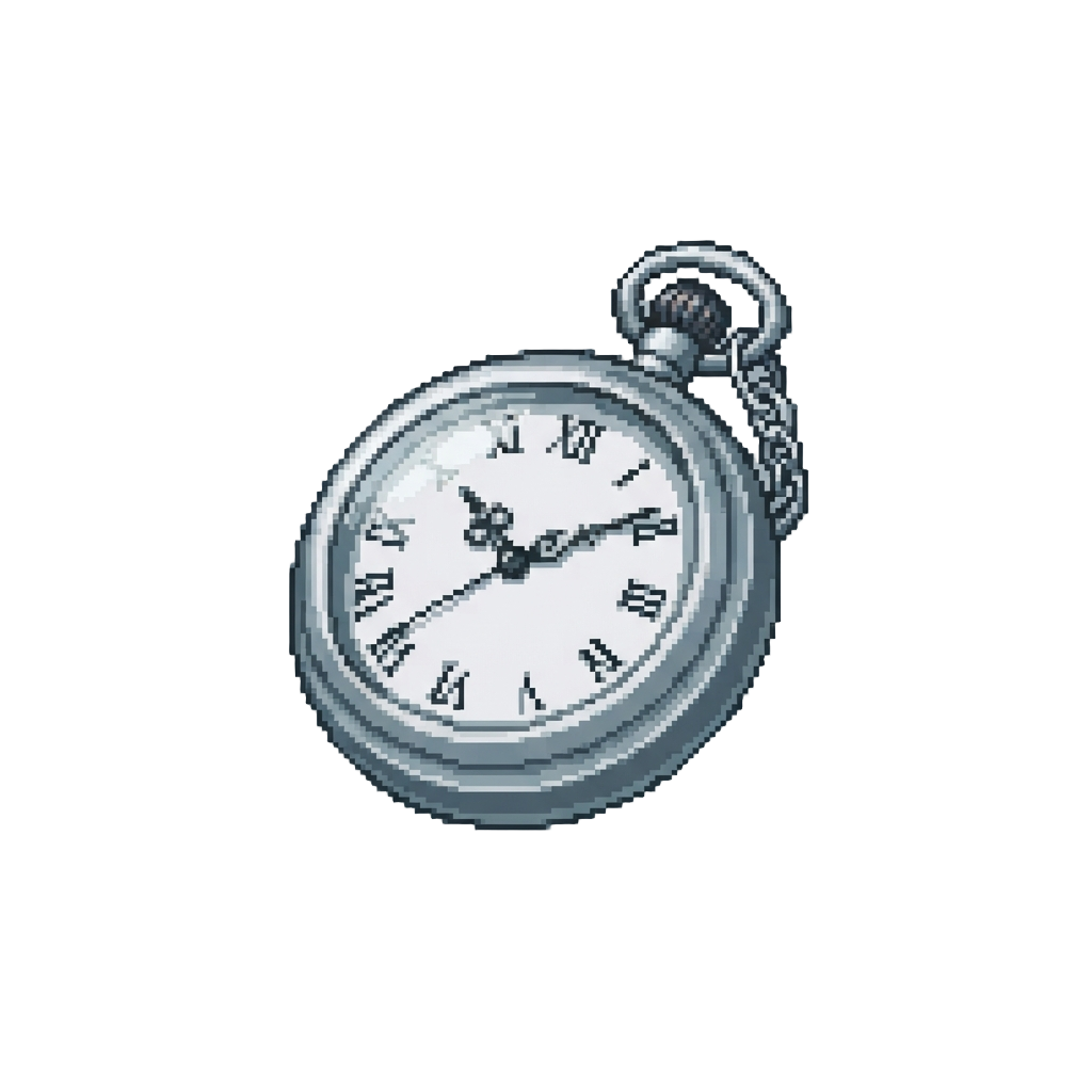 A Shiny Silver Pocket Watch