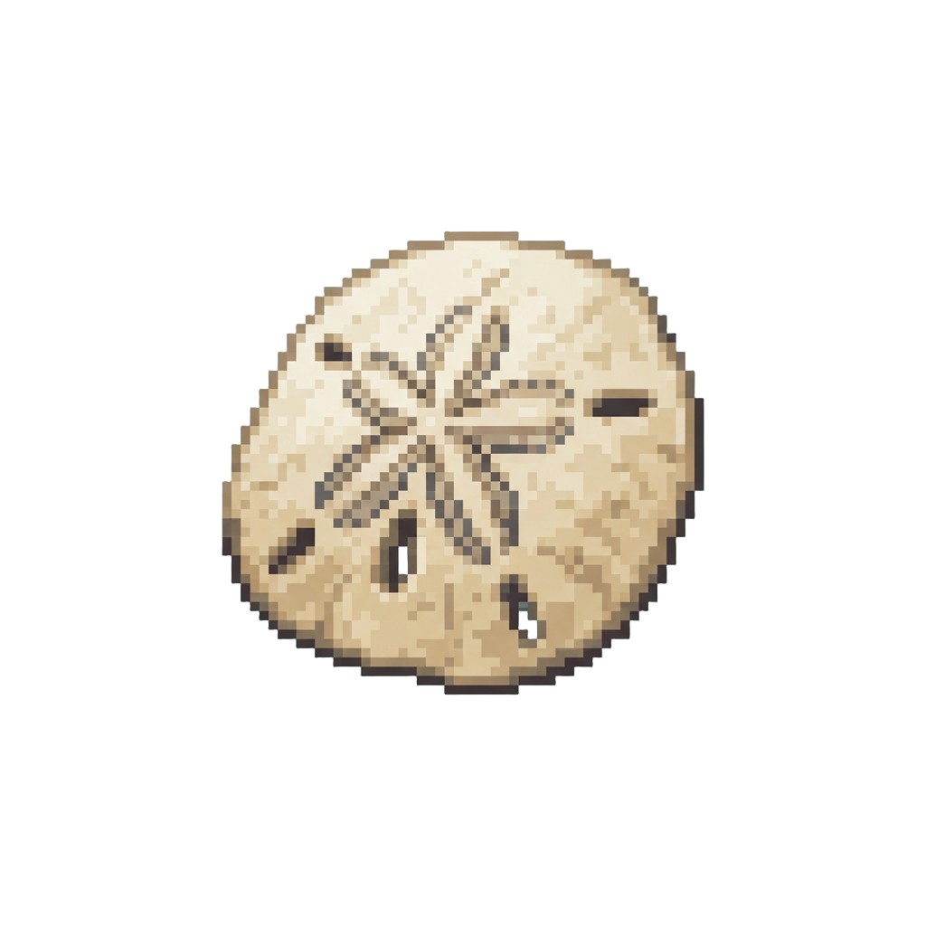 A Tiny Sand Dollar with Intricate Patterns
