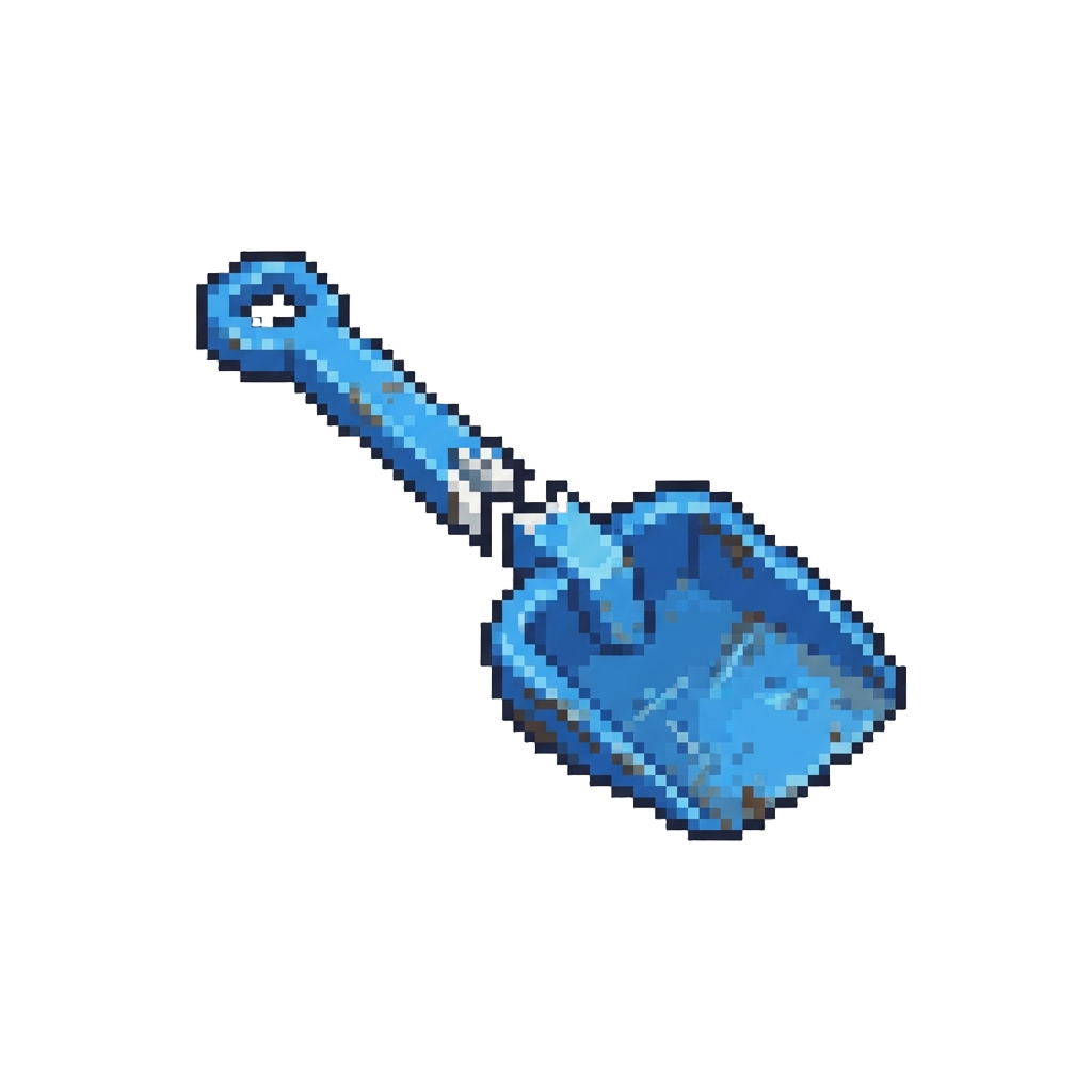 A Broken Plastic Sand Shovel