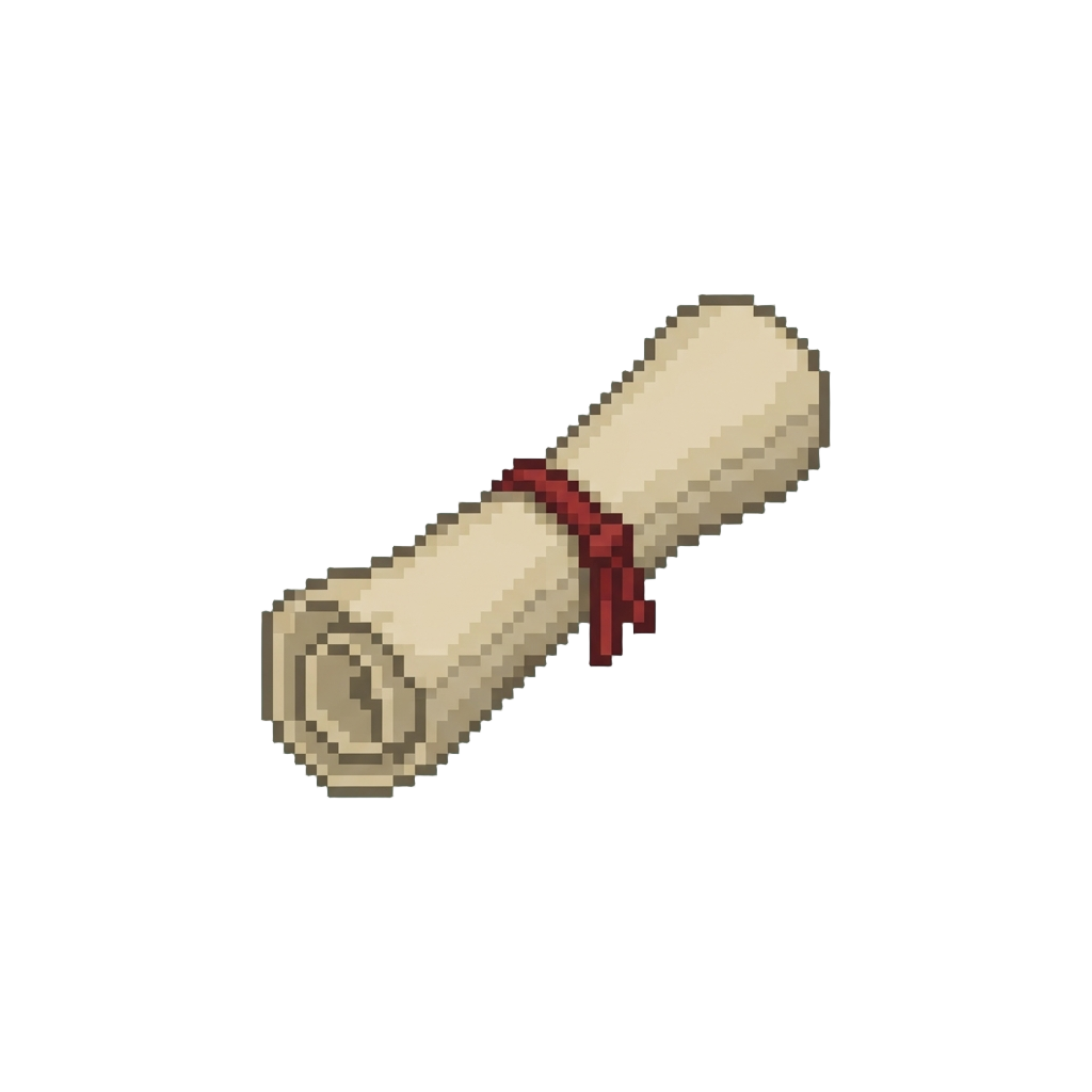 A Basic Flat Scroll Illustration