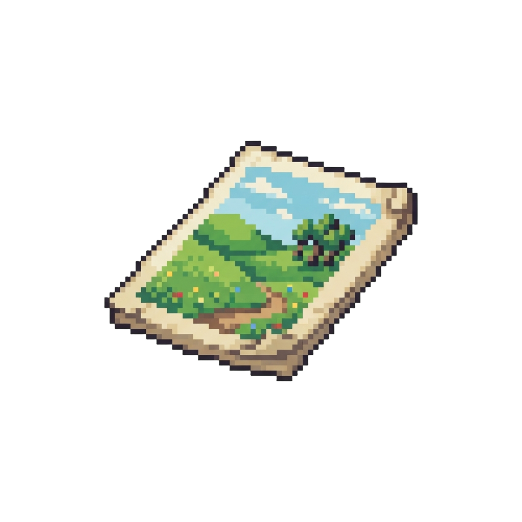 A Flat Painted Meadow Page