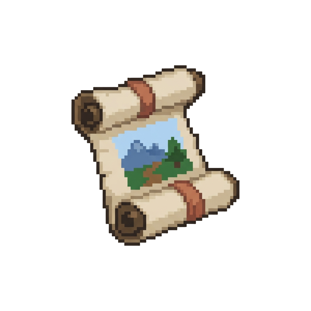 A Two-dimensional Parchment Landscape