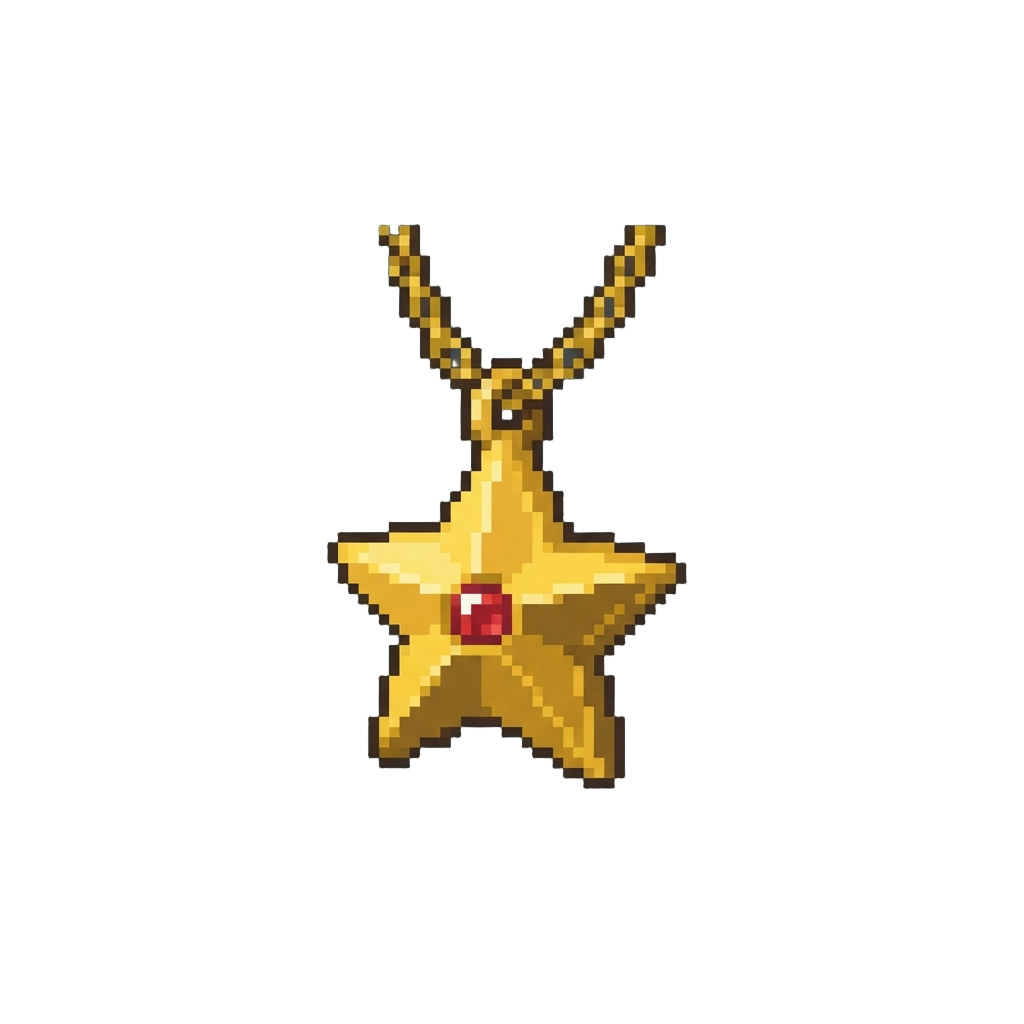 A Golden Star Pendant