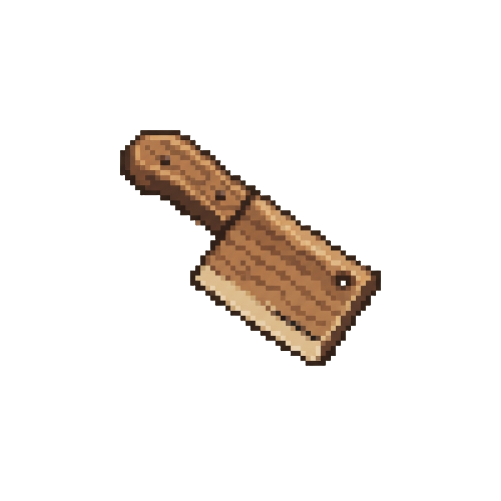 A Tiny Wooden Toy Cleaver
