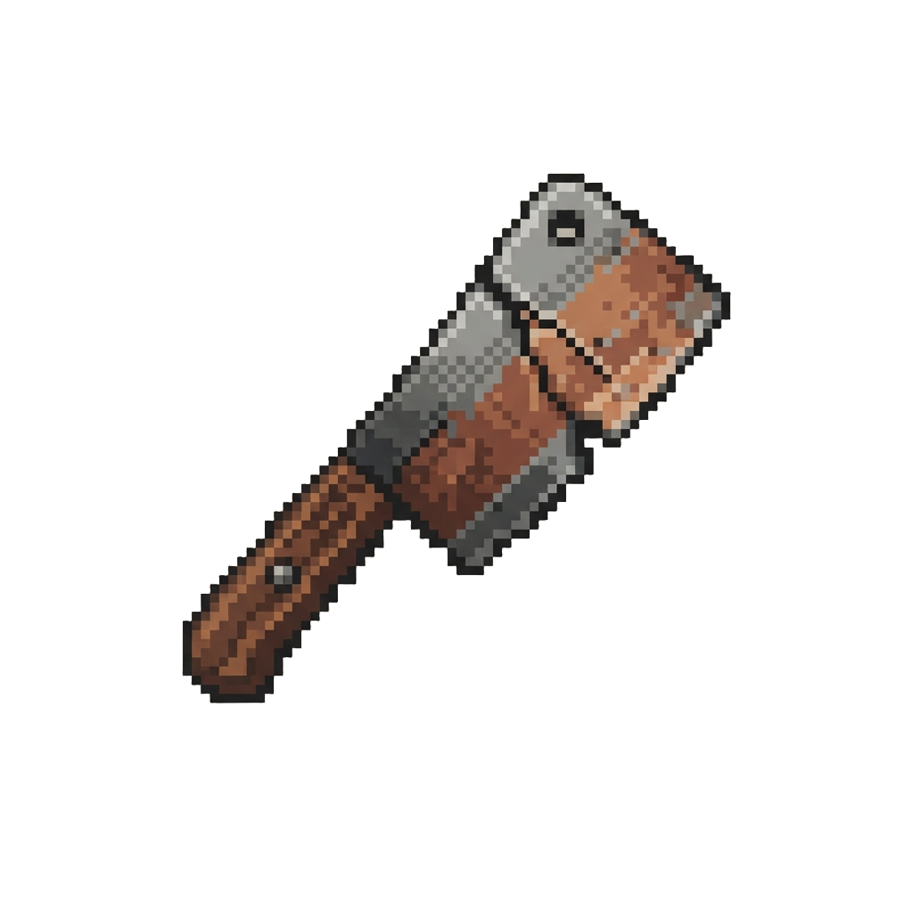 A Cracked Rusty Cleaver