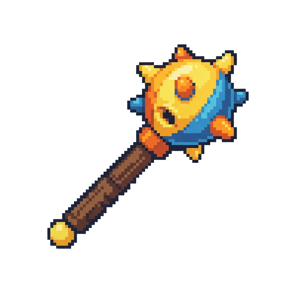 A Brightly Colored Squeaking Morningstar