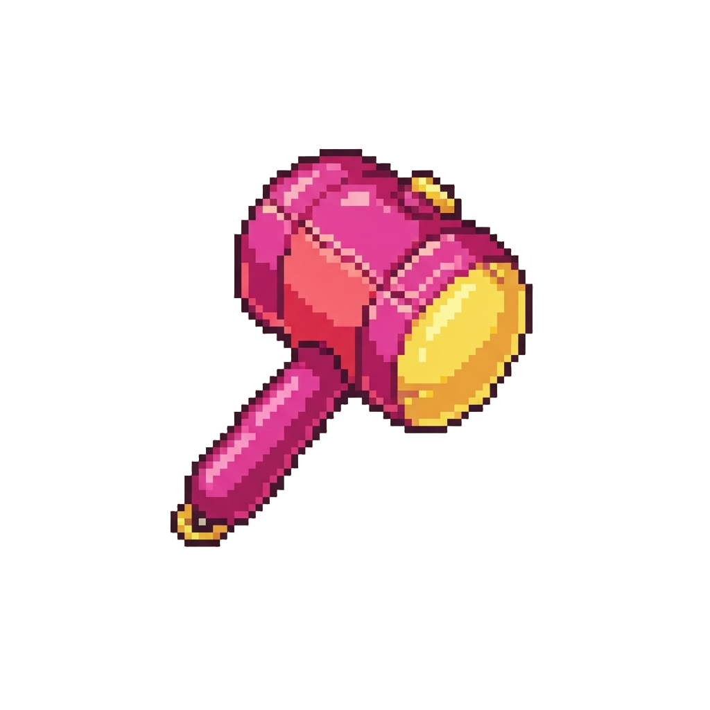 A Plastic Inflatable Toy Hammer