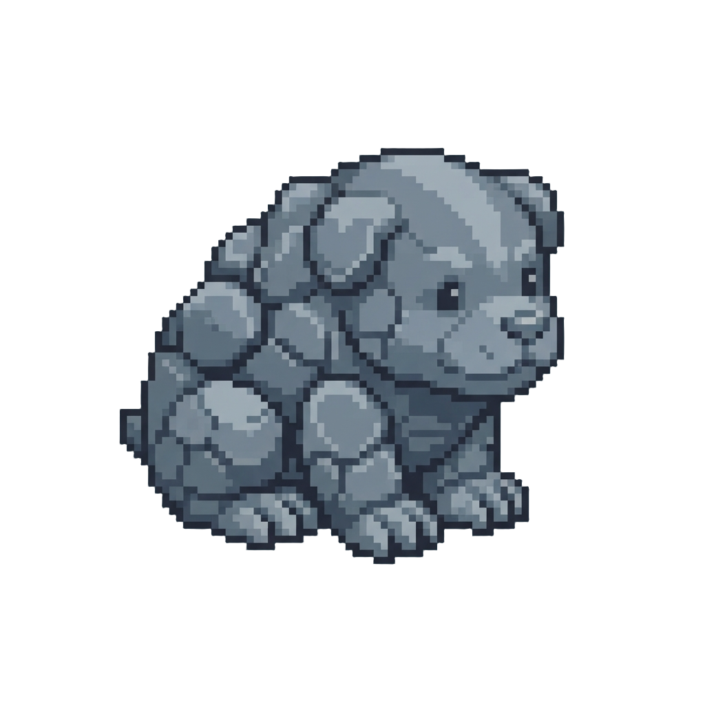 A Chubby Stone-skin Puppy