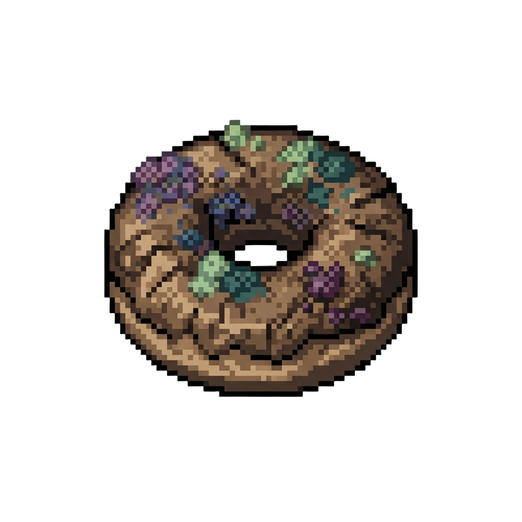 A Rock-hard Stale Donut Covered in Mysterious Spores