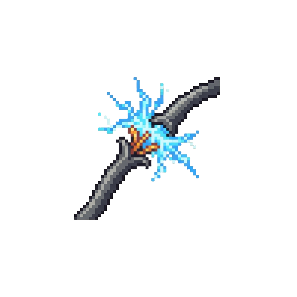 A Frayed Desk Lamp Cord Zapping @image1 with Bright Blue Sparks