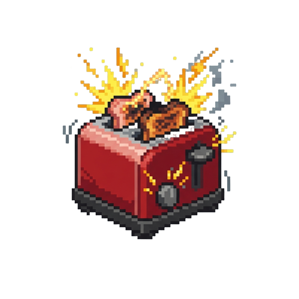 A Misbehaving Electric Toaster Short-circuiting and Zapping @image1