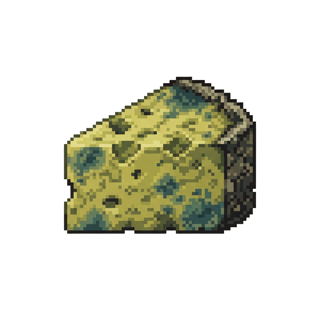 A Moldy Green Slice of Ancient Cheese