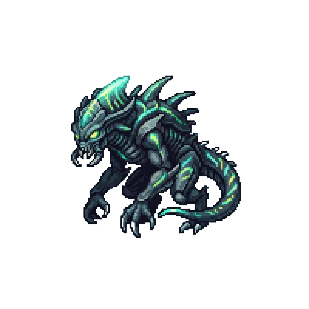 A Bio-luminescent Alien Apex Hunter