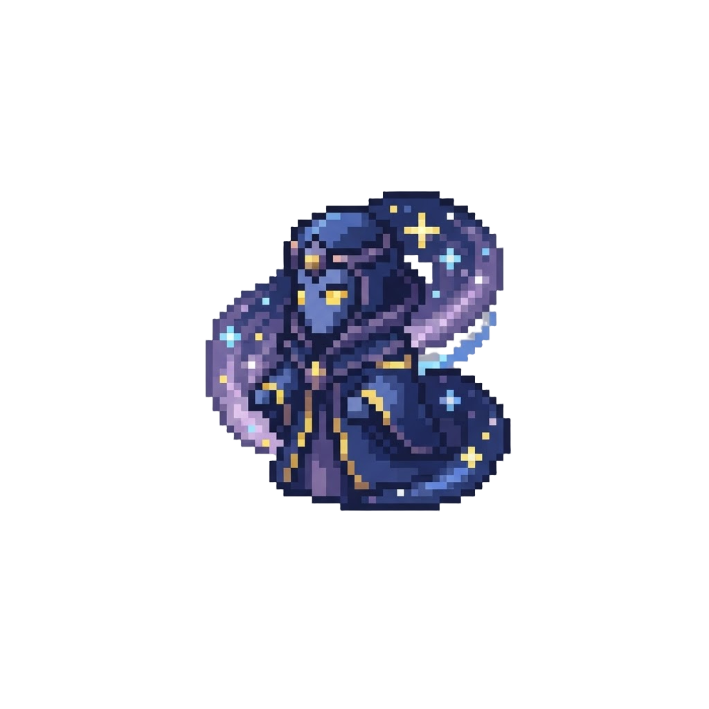 A Cosmic Celestial Deity with Starry Aura