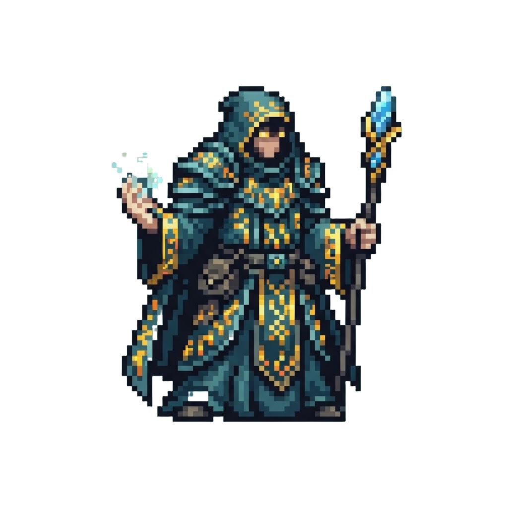 A Rune Warden Covered in Magical Sigils