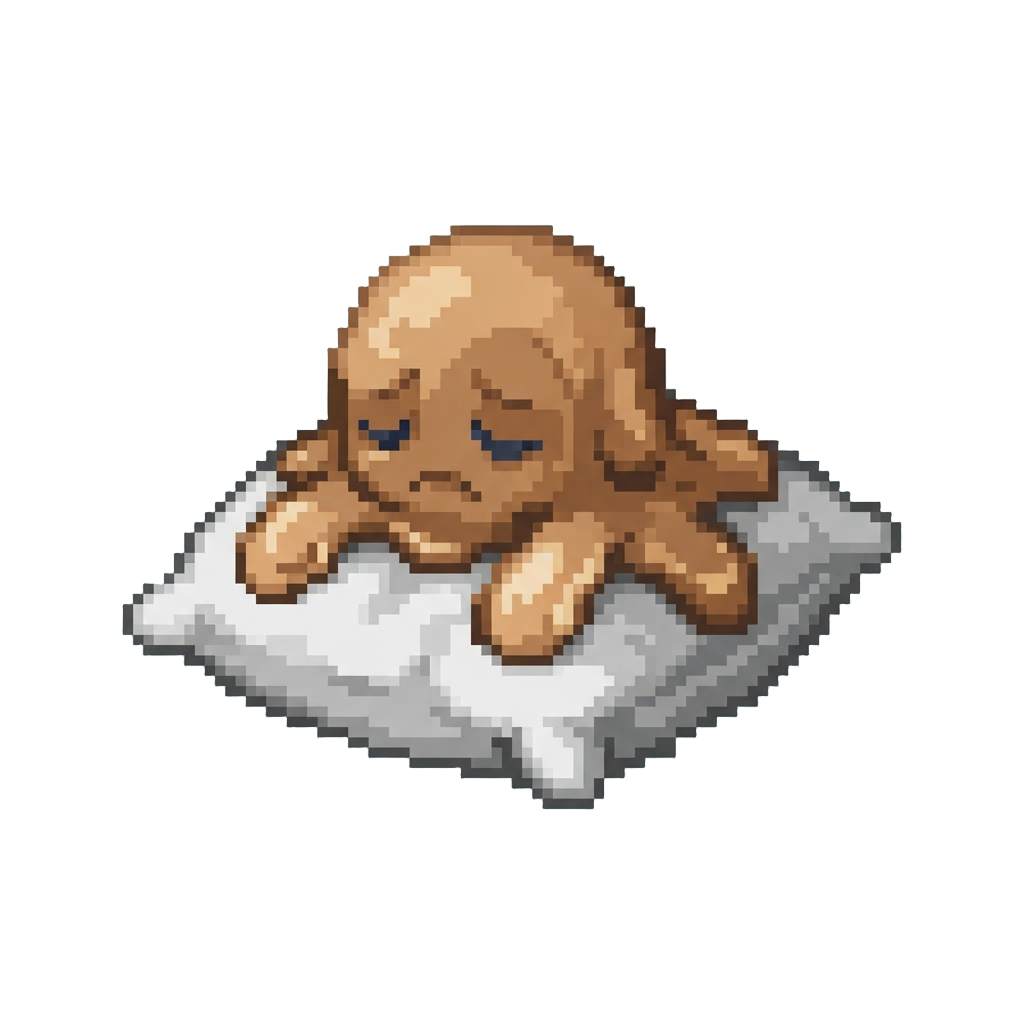 A Slow Melting Collapse Onto the Pillow