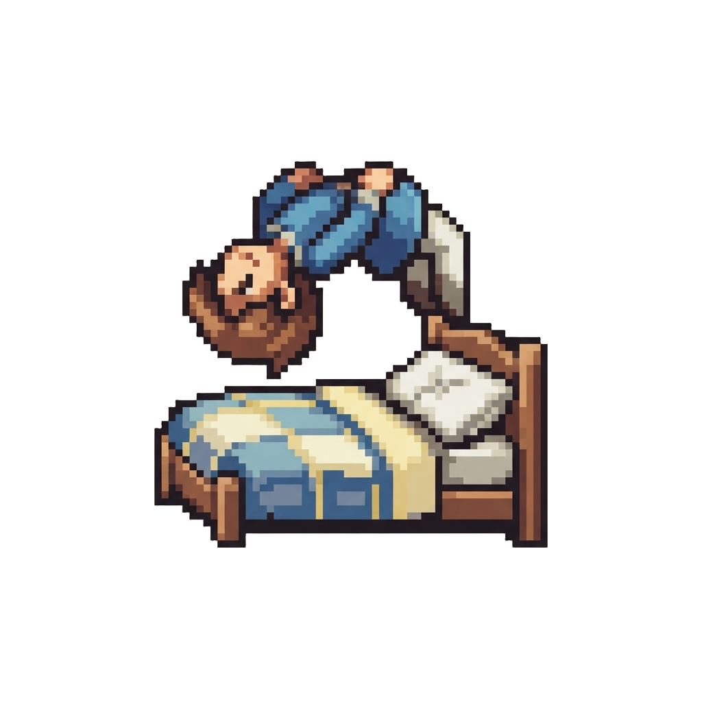 A Backward Roll Onto the Bed