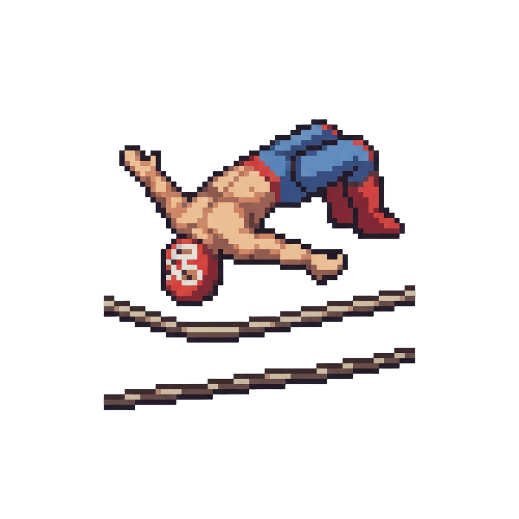 A Stylish Backflip Off the Ropes