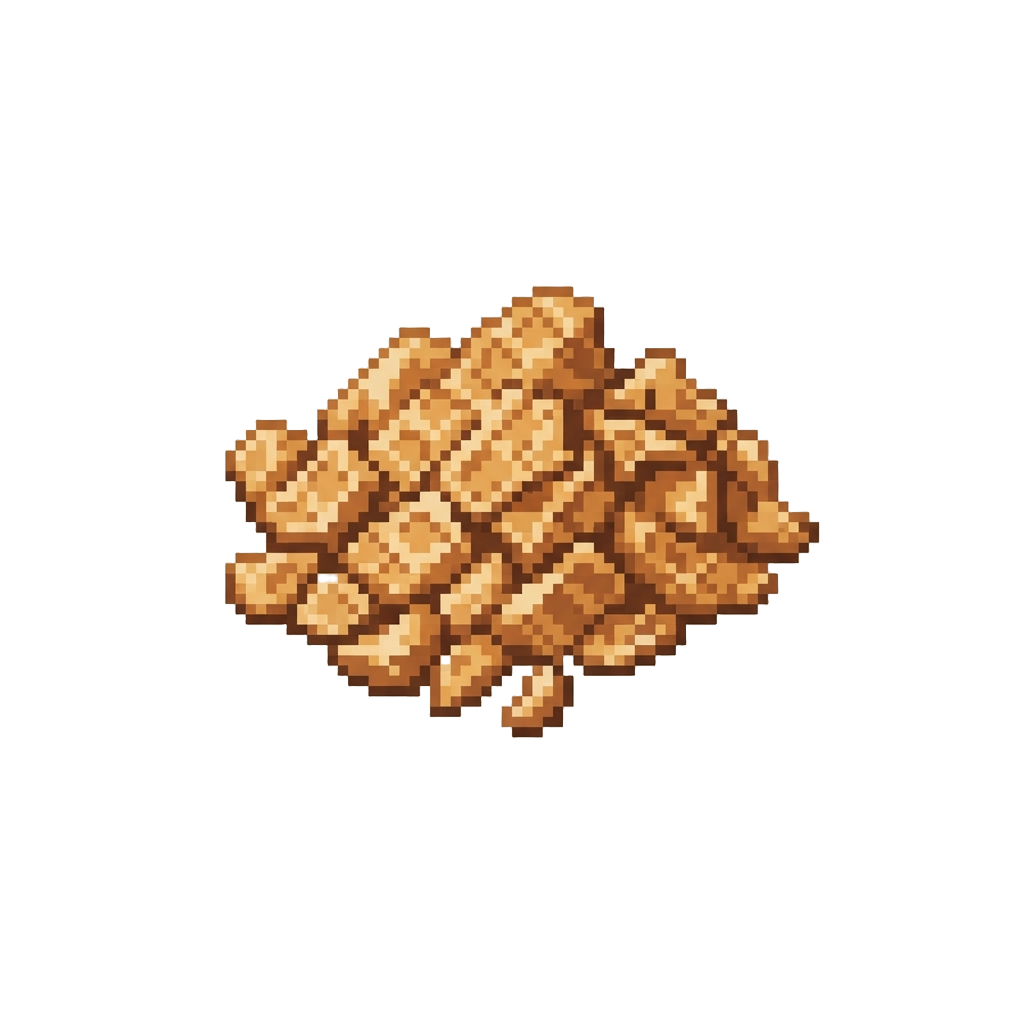A Soft Landing Bed of Waffle Cone Crunch