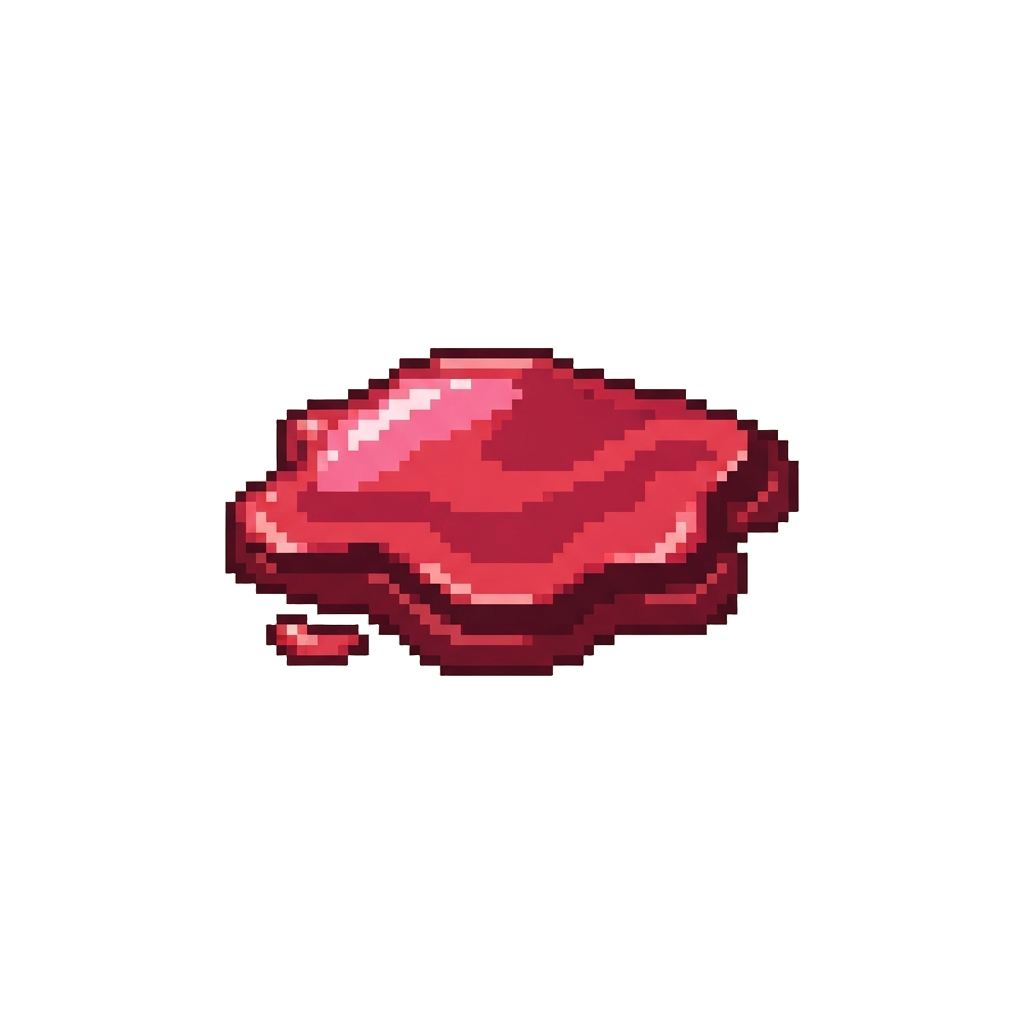 A Pool of Sweet Strawberry Syrup