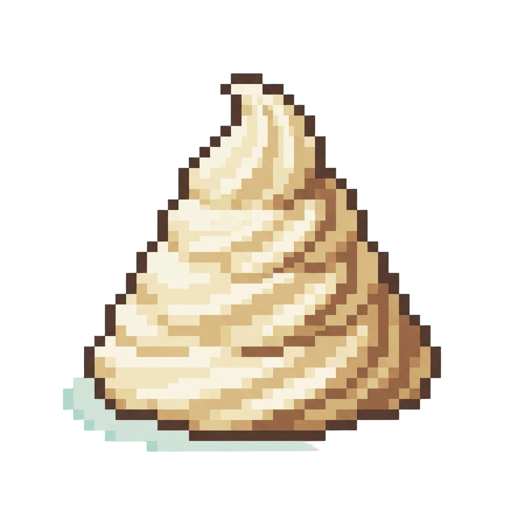 A Massive Mountain of Soft-serve Vanilla Ice Cream