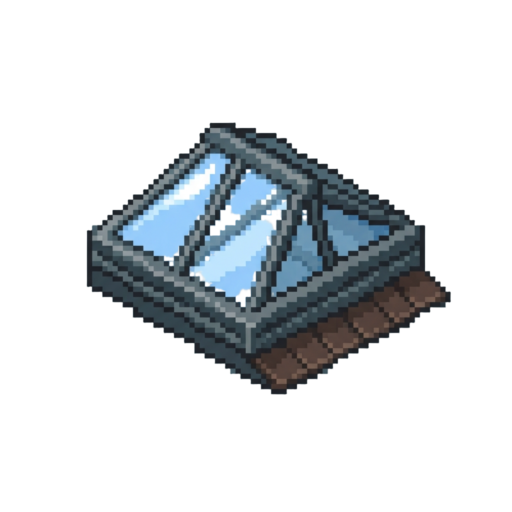 A Rooftop Glass Skylight