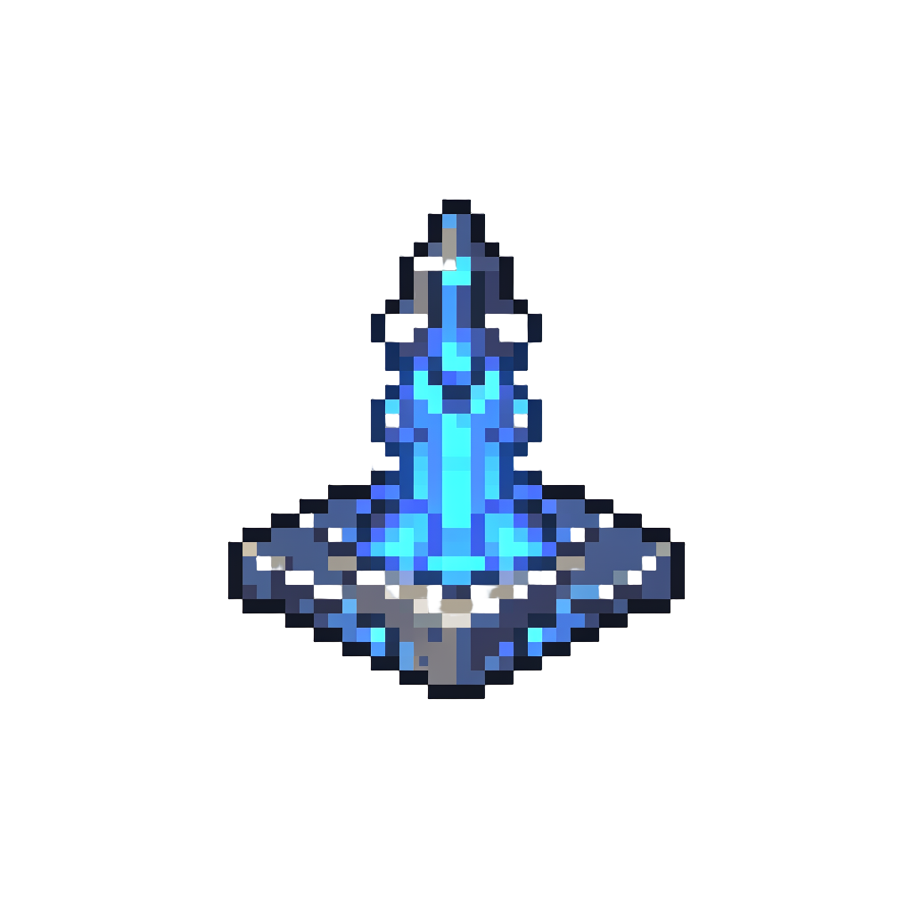 A Glowing Neon Spire Platform