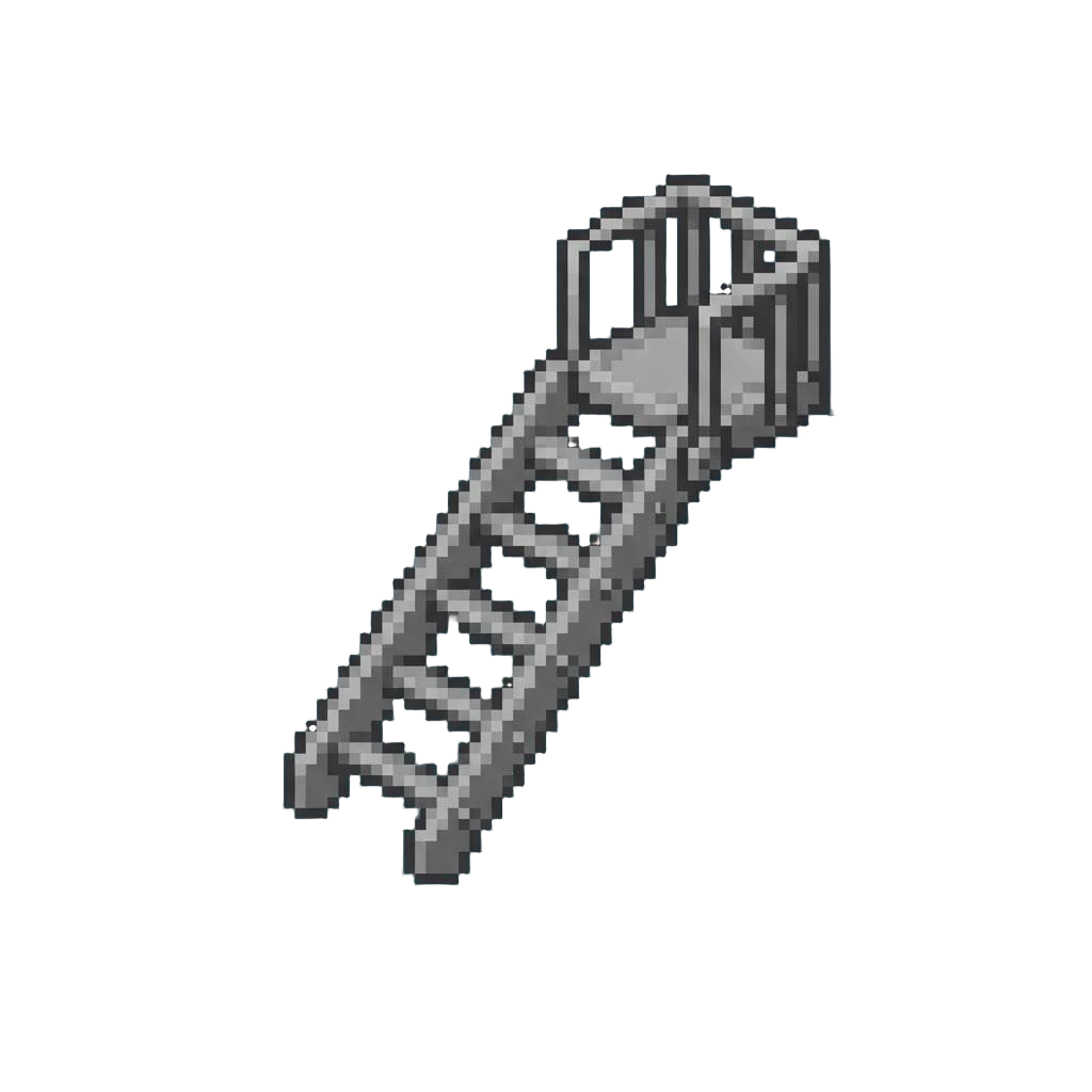 A Metal Fire Escape Ladder
